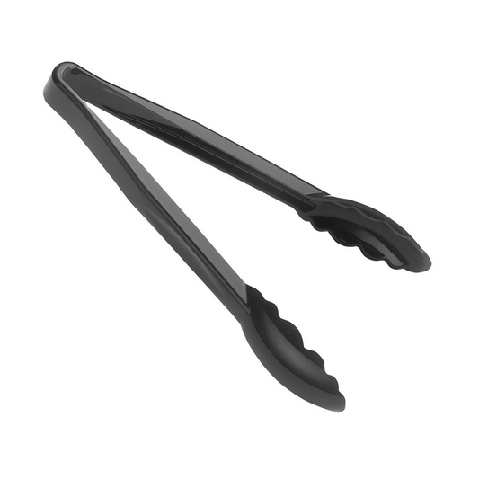 Cambro | Camwear Scallop Grip Tongs, 9", Black