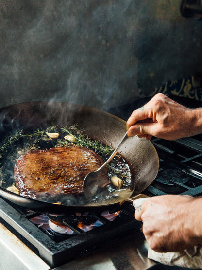 Matfer Bourgeat | Black Carbon Steel Fry Pan, 10"