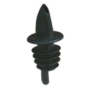 Spill-Stop | Plastic Pourer, 350 Series, Free Flow, Black (12-pack)