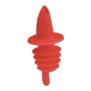 Spill-Stop Plastic Pourer, 350 Series, Free Flow, Scarlet (12-pack) FINAL SALE, FINAL SALE - 350-09