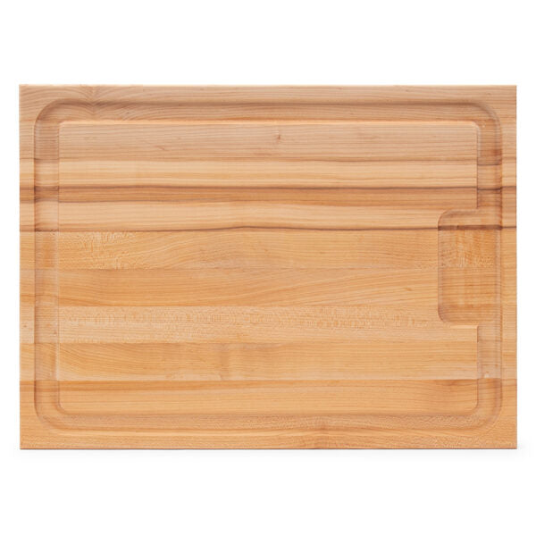 John Boos | Reversible Cutting Board with Juice Groove, 24" x 18" x 1 1/2", Edge Grain Maple