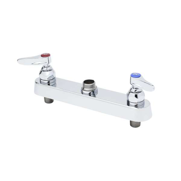 T&S | Deck Mount Workboard Faucet Base, 8" Centers, Lever Handles