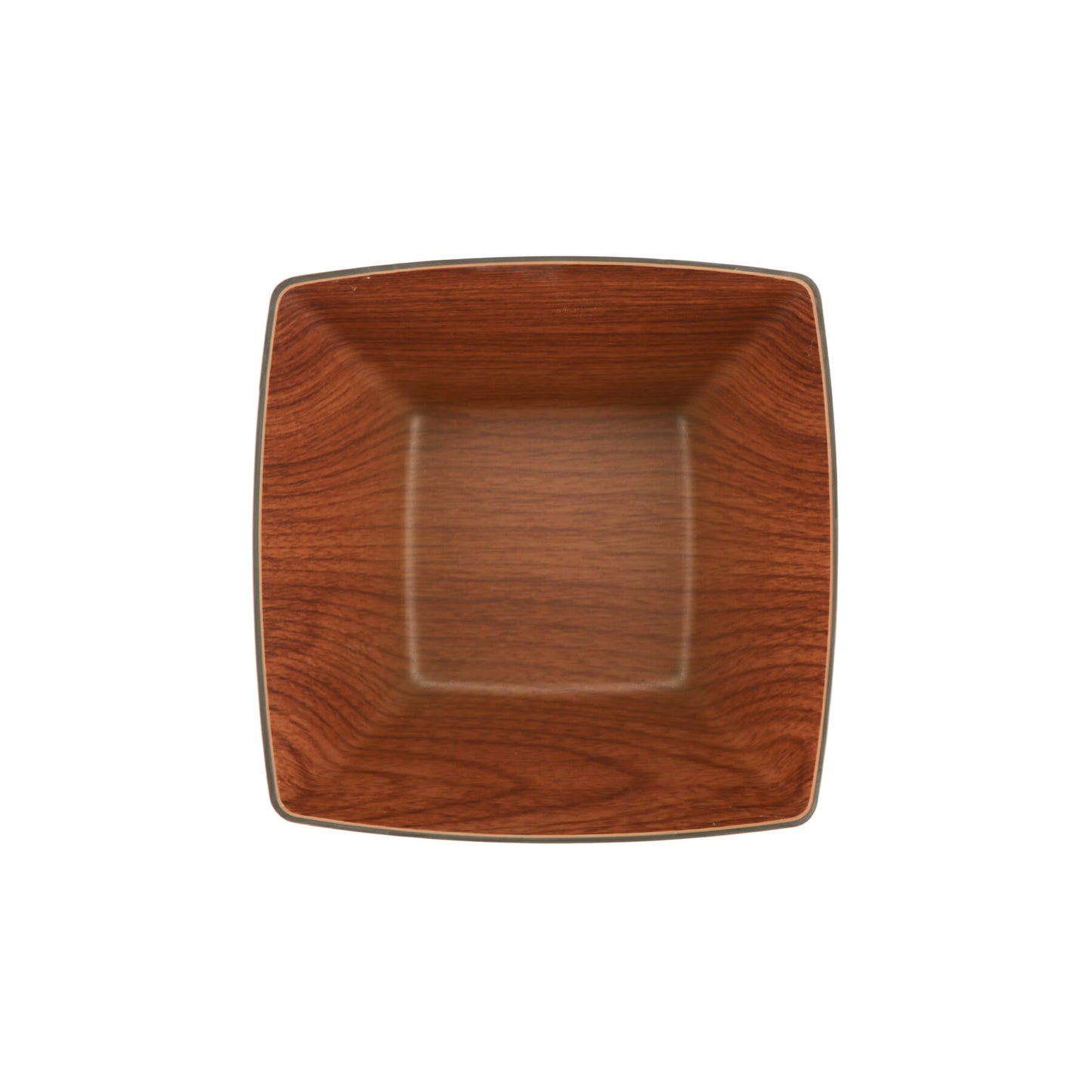 G.E.T. | Arbor Faux Wood Square Bowl, 1 qt, Polystyrene (24-pack)