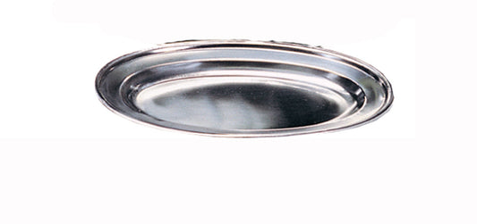 Browne Oval Platter, 10" x 7", Stainless Steel - 574180