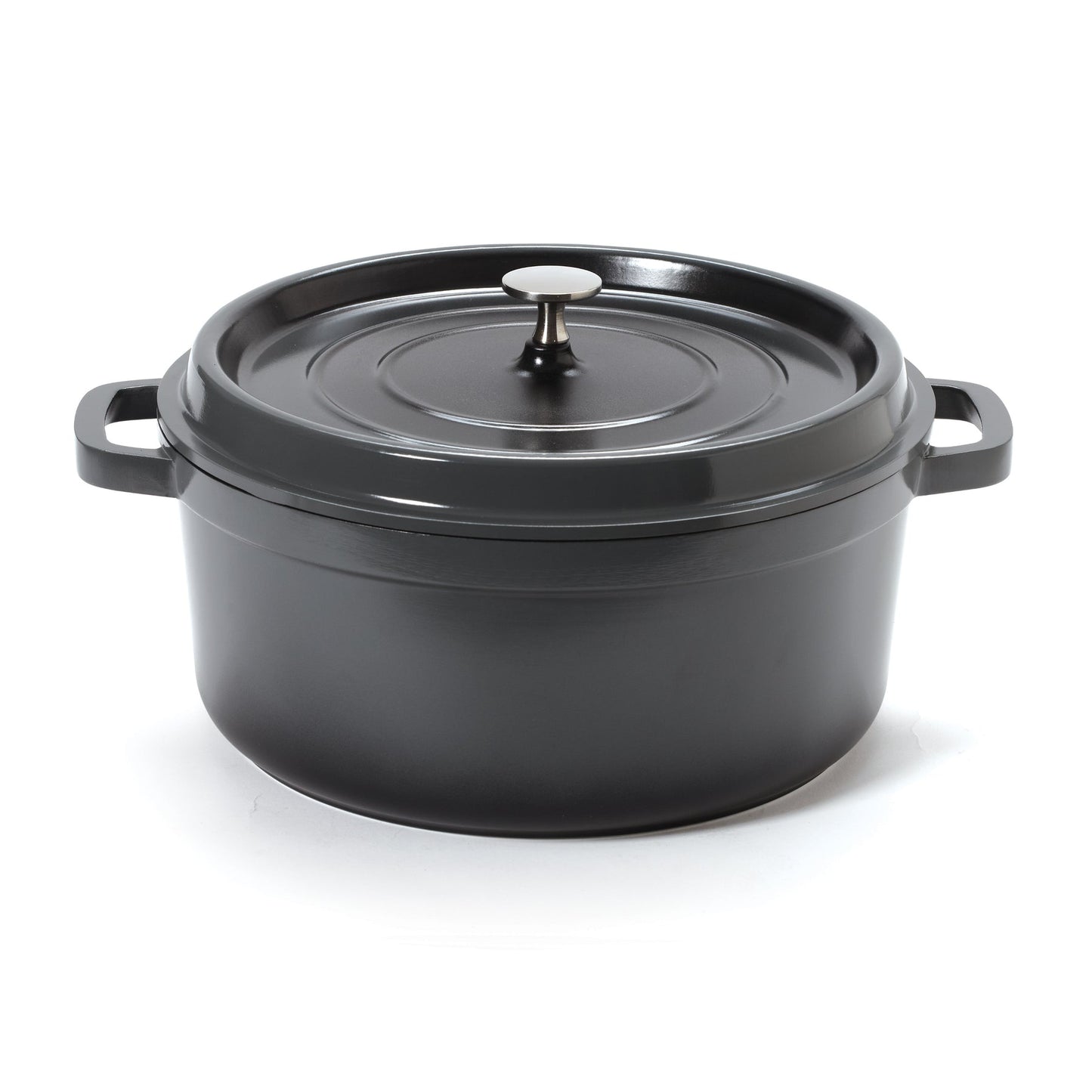 G.E.T. | Heiss Round Dutch Oven, 6.5 qt, Cast Aluminum, Grey