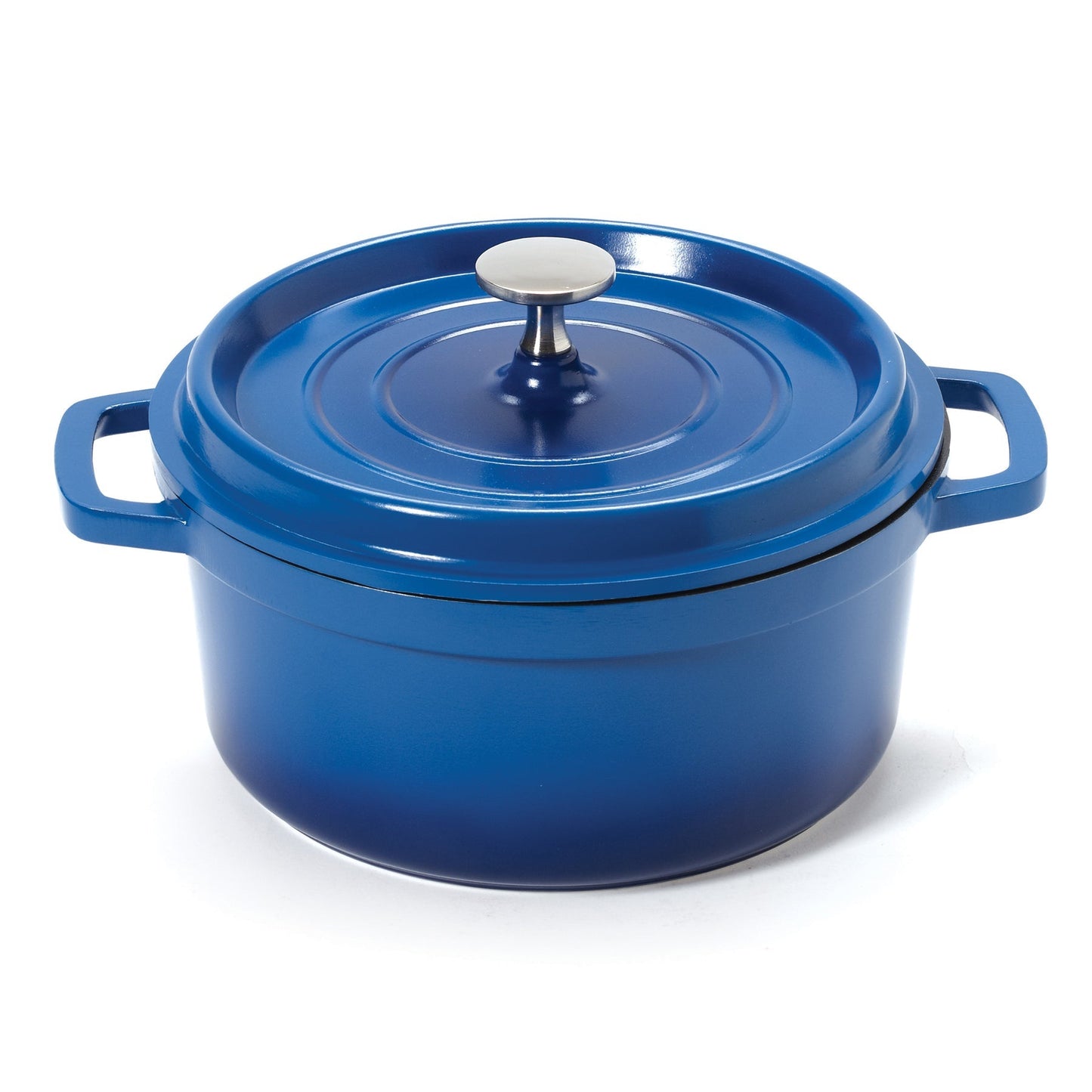 G.E.T. | Heiss Round Dutch Oven, 2.5 qt, Cast Aluminum, Blue