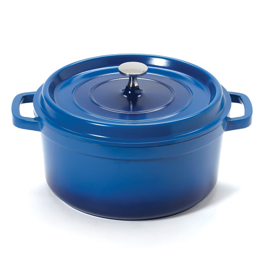 G.E.T. | Heiss Round Dutch Oven, 4.5 qt, Cast Aluminum, Blue