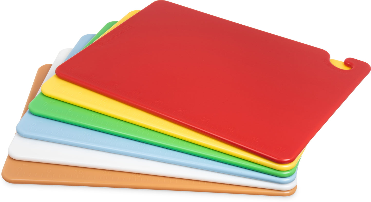 San Jamar | Cut-N-Carry 6 Piece Colour Cutting Board Set, 15" x 20" x 1/2"