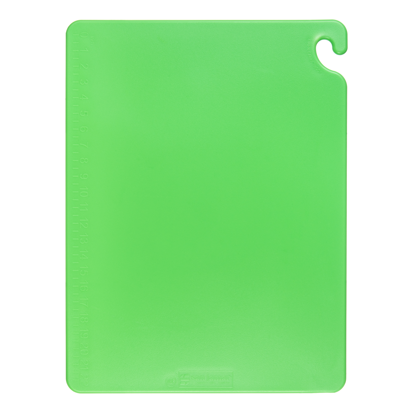 San Jamar | Cut-N-Carry Colour Cutting Board, 18" x 24 x 1/2", Green