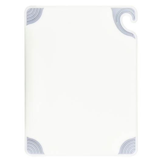 San Jamar | Saf-T-Grip Coloured Cutting Board, 15" x 20" x 1/2", White