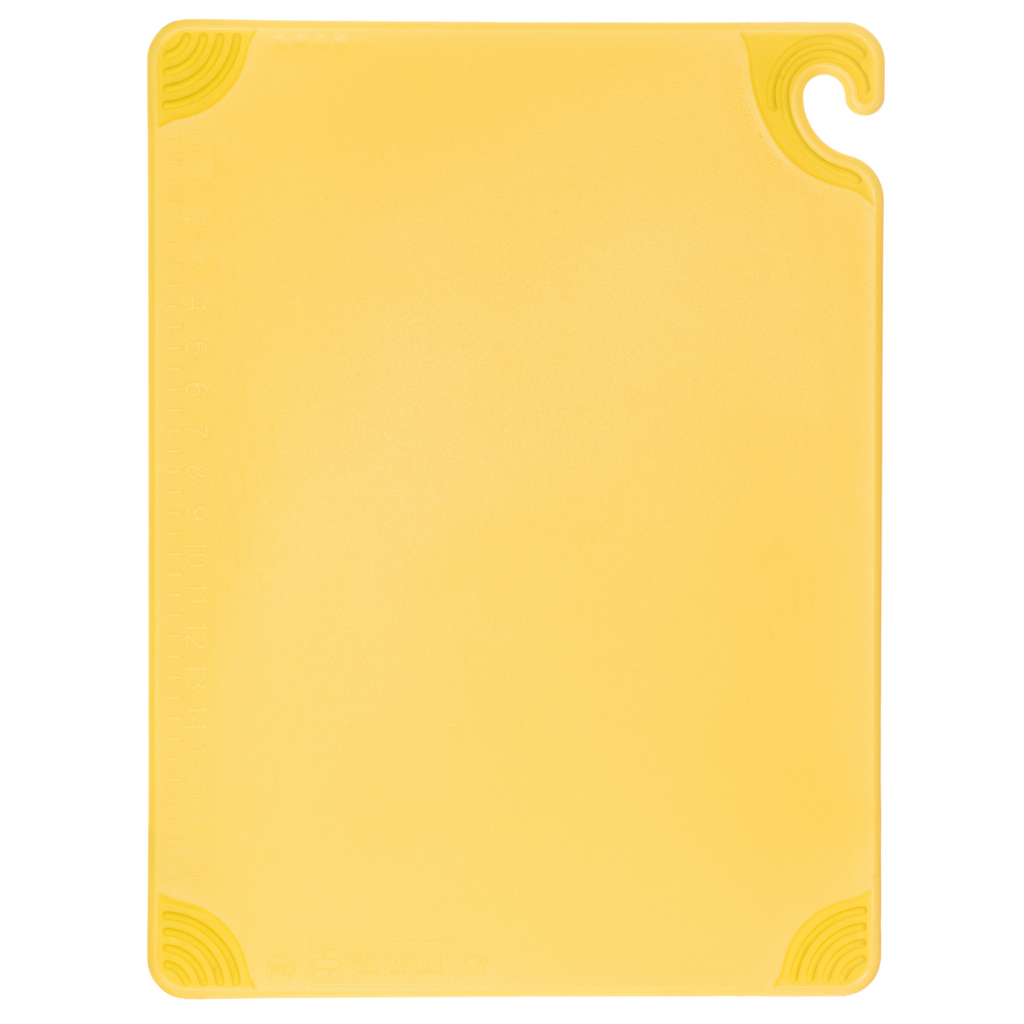 San Jamar | Saf-T-Grip Coloured Cutting Board, 18" x 24" x 1/2", Yellow