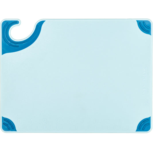 San Jamar | Saf-T-Grip Coloured Cutting Board, 9" x 12" x 3/8", Blue