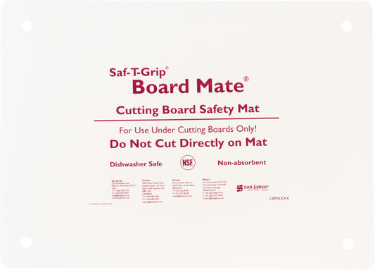 San Jamar | Saf-T-Grip Board Mate Cutting Board Safety Mat, 13" x 18"