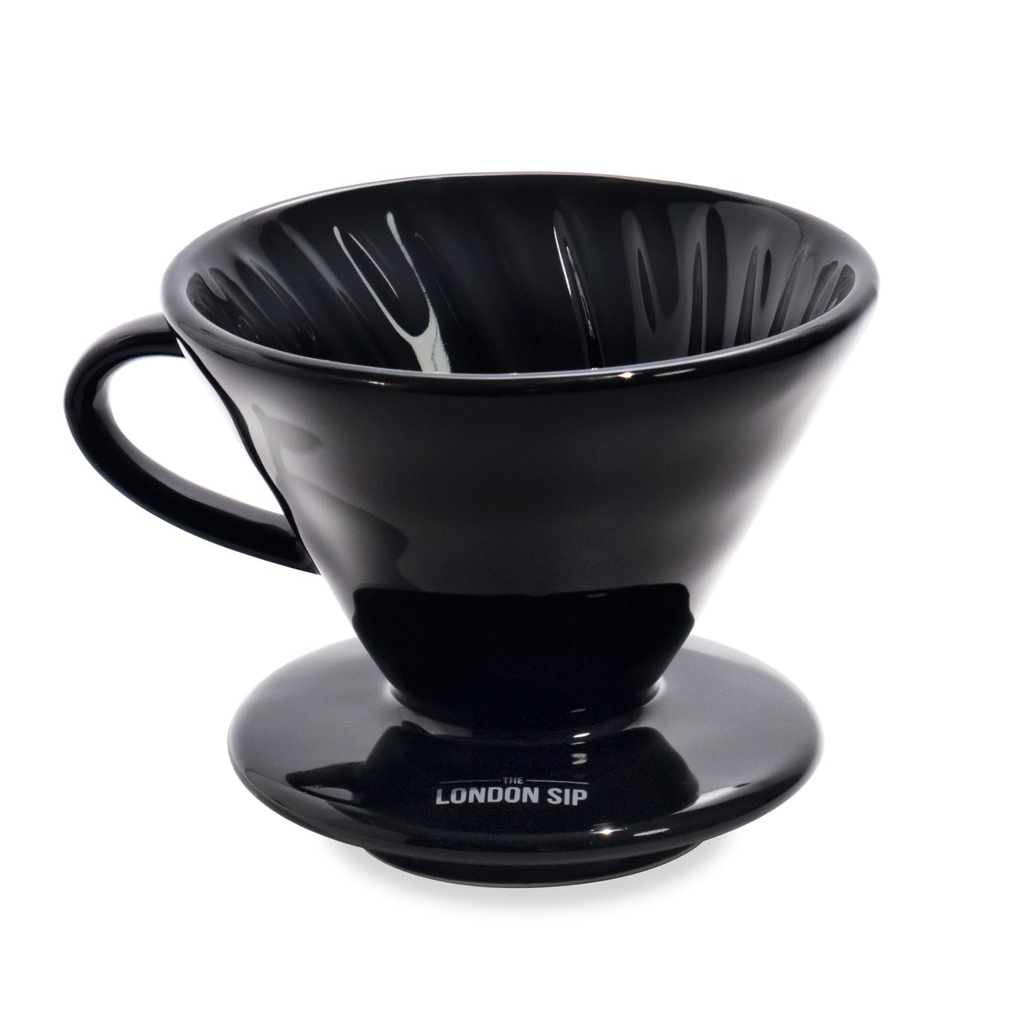 London Sip | Coffee Dripper, 1-2 cup, Black Ceramic