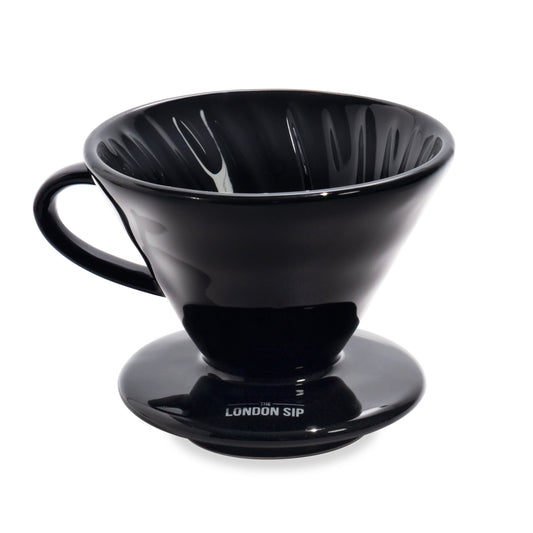 London Sip Coffee Dripper, 1-4 cup, Black Ceramic - CD2-B
