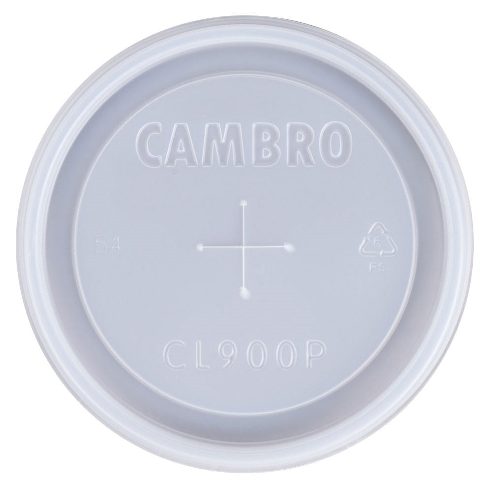 Cambro | CamLids Camwear Tumbler Disposable Lid for 16 oz, Translucent (1000-pack) - ChefEquipment.com