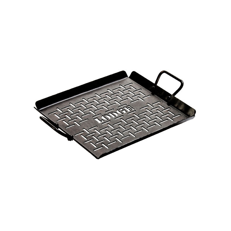 Lodge | Grilling Pan with Handles,  12" x 13", Carbon Steel