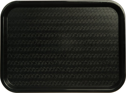 Carlisle | Cafe Fast Food Cafeteria Tray, 12" x 16", Black