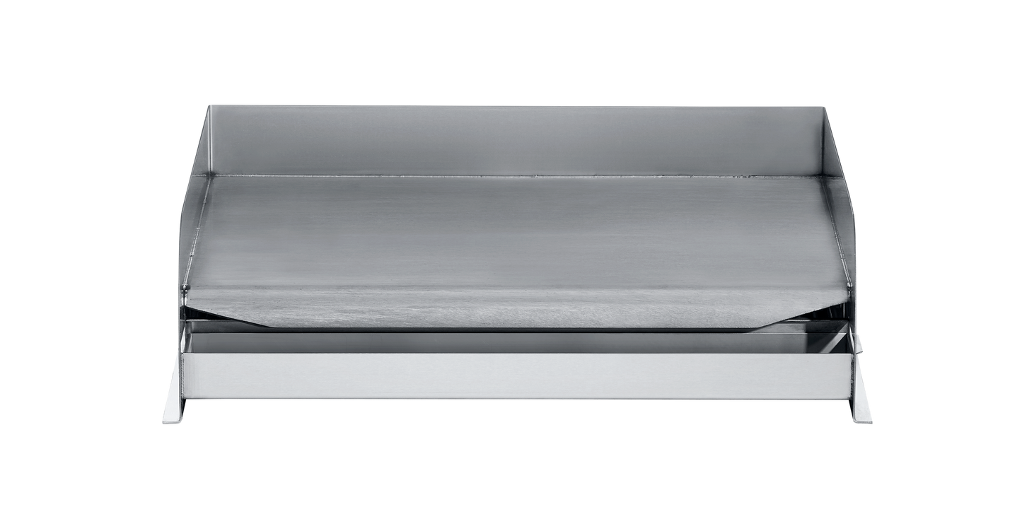 Crown Verity Mobile 36" Gas Griddle with Grease Tray and Backsplash, Stainless Steel, Propane - CV-MG-36