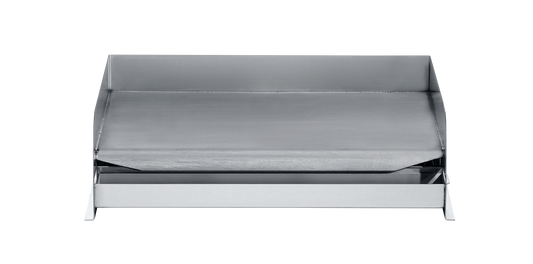 Crown Verity Mobile 36" Gas Griddle with Grease Tray and Backsplash, Stainless Steel, Propane - CV-MG-36