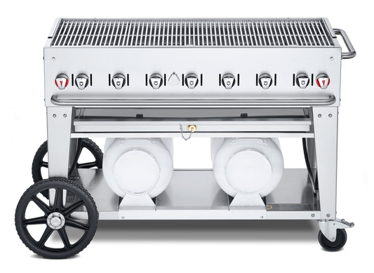 Crown Verity Club Series 48" Grill, Horizontal Tanks, Propane - CV-CCB-48