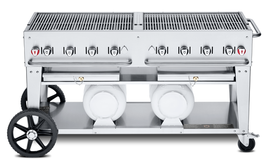 Crown Verity Club Series 60" Grill, Horizontal Tanks, Propane - CV-CCB-60