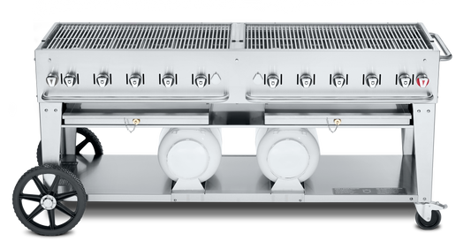 Crown Verity Club Series 72" Grill, Horizontal Tanks, Propane - CV-CCB-72