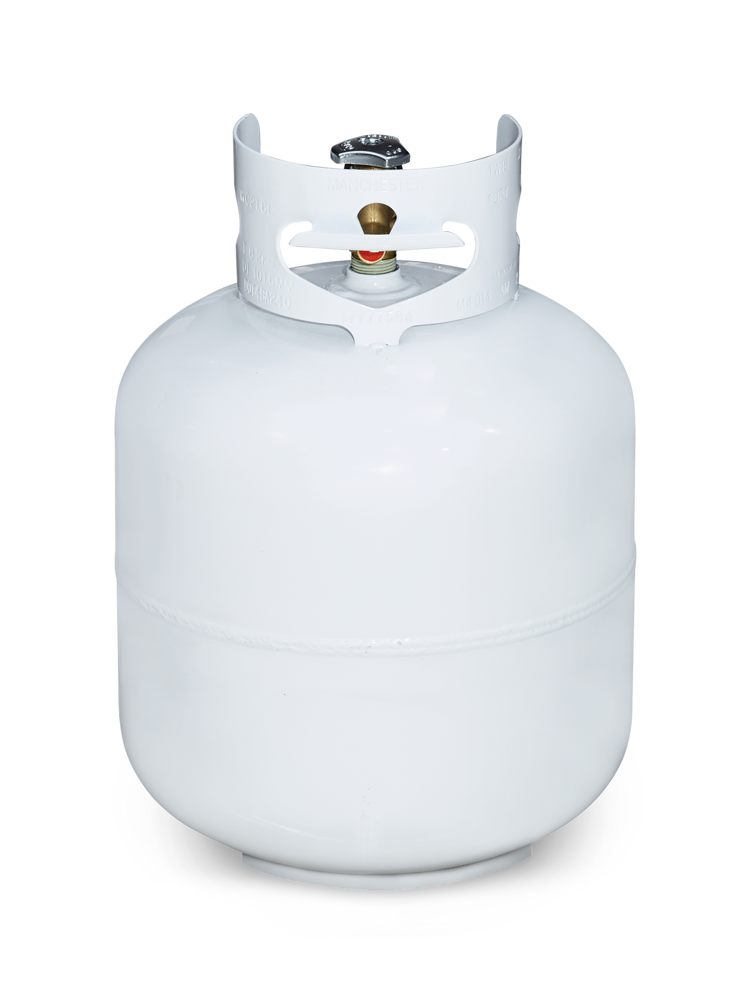 Crown Verity Propane Tank / Cylinder, 20 lb, White (Contains No Propane) - CV-CYL-20