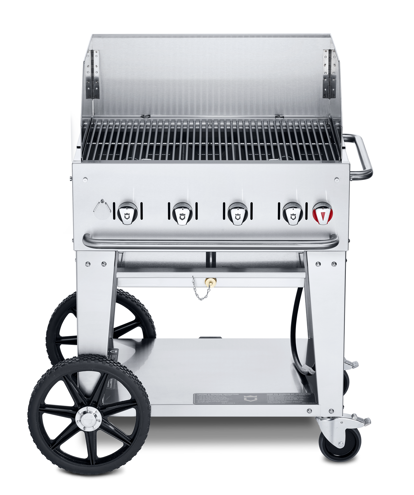Crown Verity Mobile 30" Gas Grill with Windguard, Propane - CV-MCB-30WGP