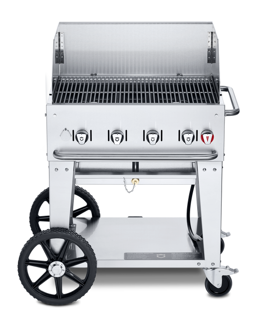 Crown Verity Mobile 30" Gas Grill with Windguard, Propane - CV-MCB-30WGP