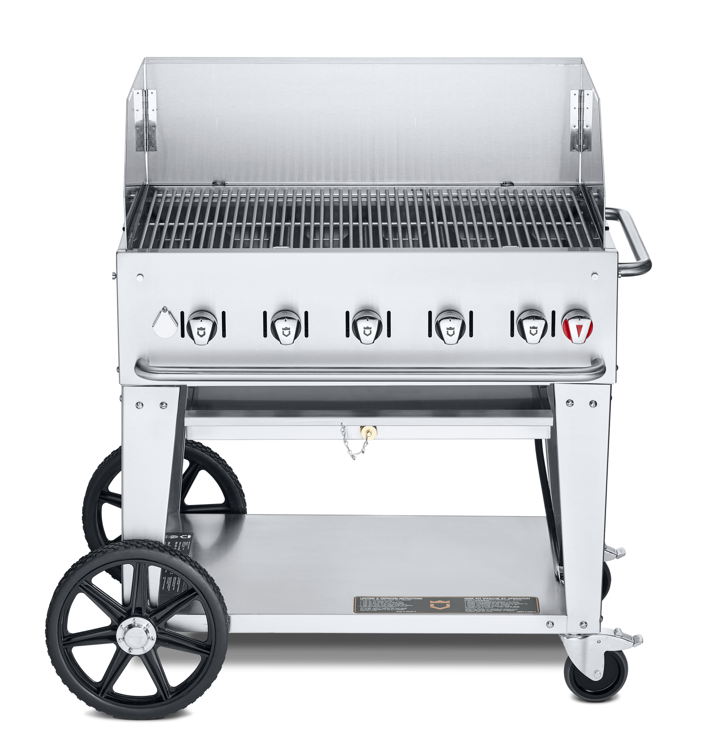 Crown Verity Mobile 36" Gas Grill with Windguard, Propane - CV-MCB-36WGP