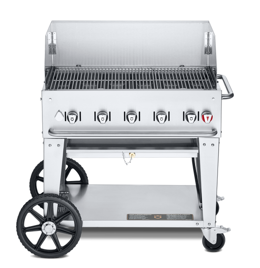 Crown Verity Mobile 36" Gas Grill with Windguard, Natural Gas - CV-MCB-36WGP-NG
