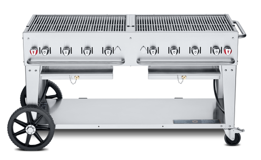 Crown Verity Mobile 60" Gas Grill, Natural Gas/Bulk - CV-MCB-60NG