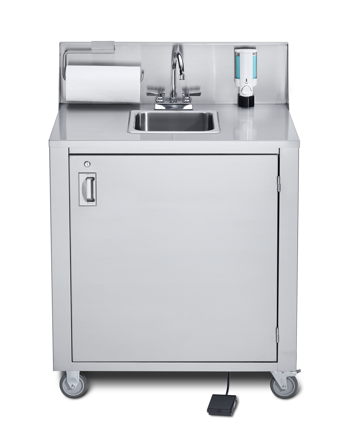 Crown Verity Portable Handwashing Sink Unit, Hot & Cold, Fresh & Waste Water Tanks, 120 V - CV-PHS-1