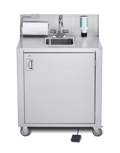 Crown Verity Portable Handwashing Sink Unit, Hot & Cold, Fresh & Waste Water Tanks, 120 V - CV-PHS-1