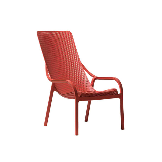 NARDI Net Lounge Chair, Corallo (4-pack) - 40329.75.000