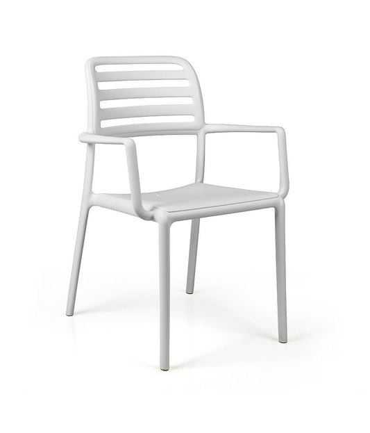 NARDI Costa Arm Chair, Bianco (4-pack) - 40244.00.000