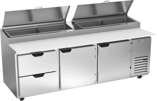 Beverage-Air | DPD93HC-2 Two Drawer Two Door Pizza Prep Table, 93"