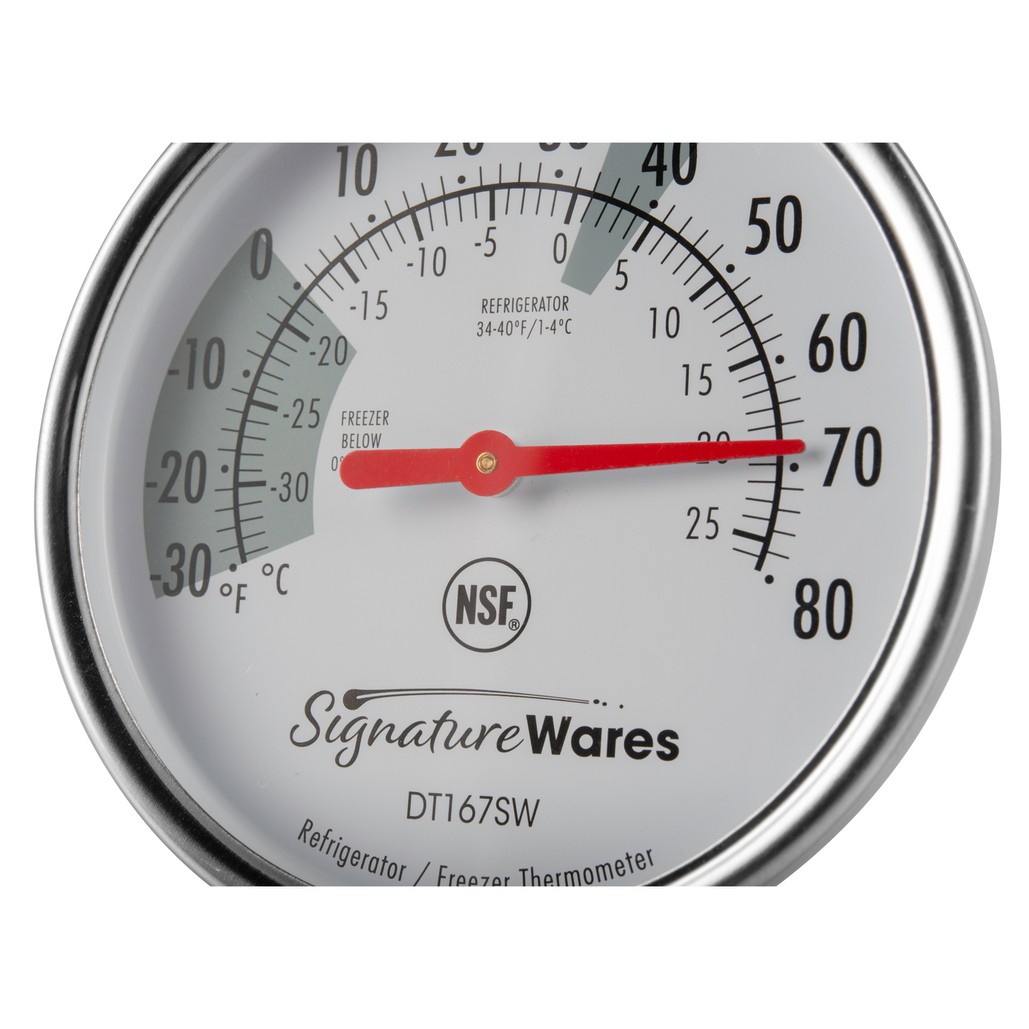 SignatureWares | Refrigerator/Freezer Dial Thermometer, 3" Dial