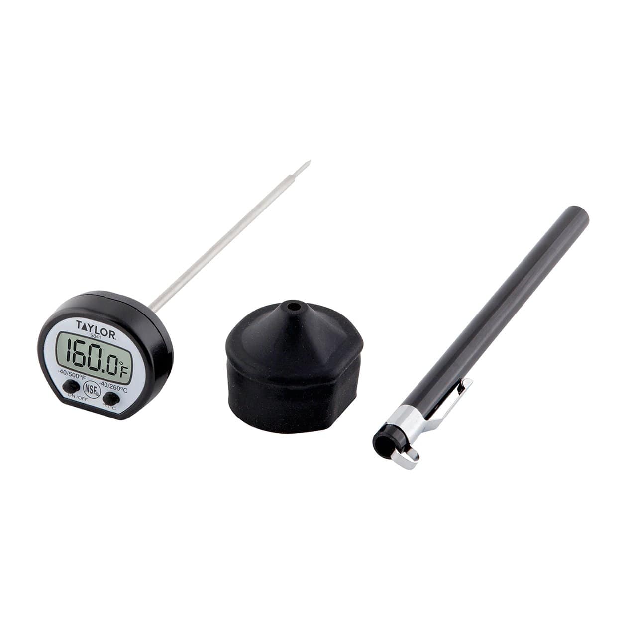 Taylor | High Temp Digital Thermometer with Rubber Boot - ChefEquipment.com