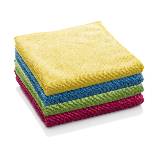 E-Cloth | General Purpose Cloths, Microfiber, Assorted Colours (4-pack)