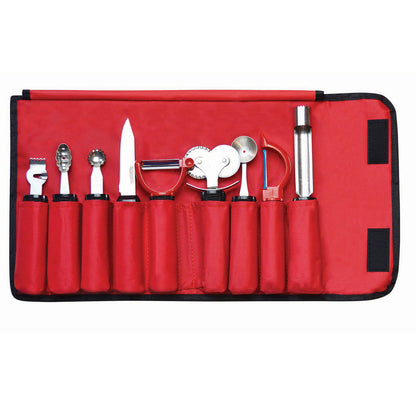 TableCraft | FirmGrip 9 Piece Garnishe Set w/Case - ChefEquipment.com