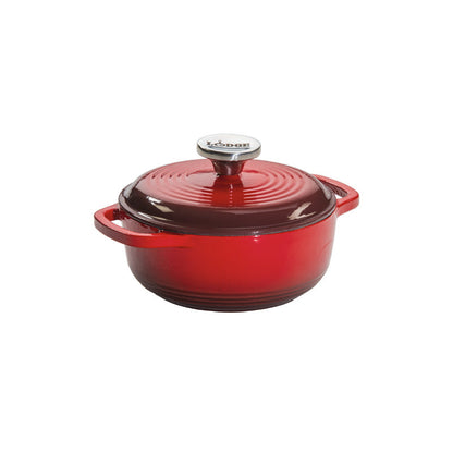 Lodge | Dutch Oven, 1.5 qt, Enamel Cast Iron, Red