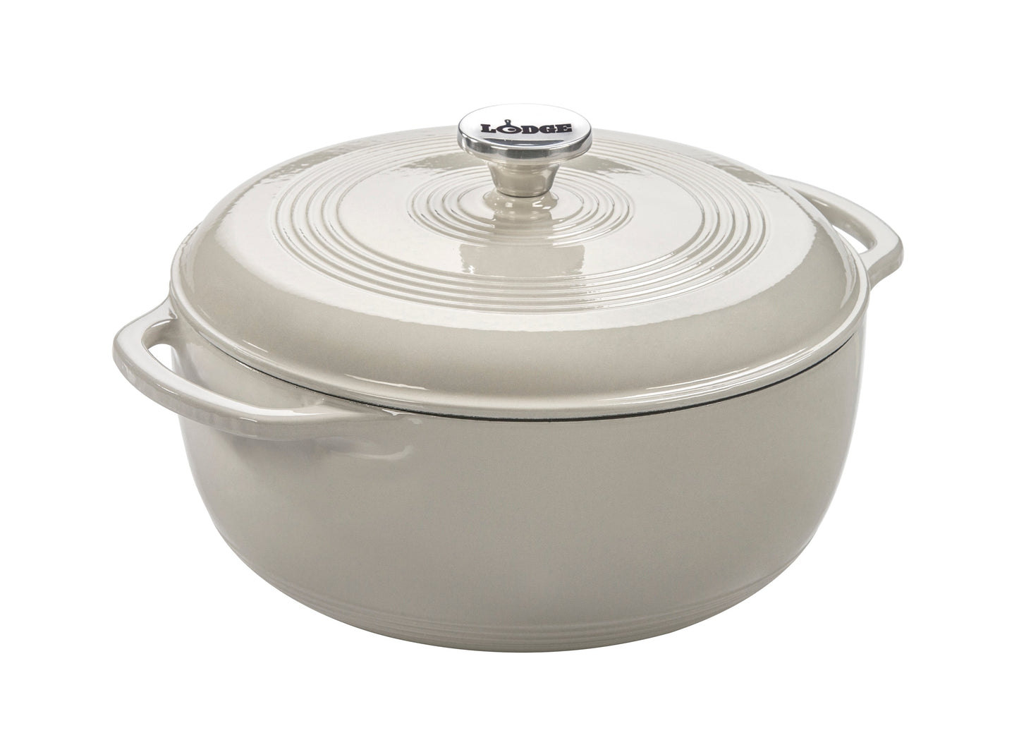 Lodge | Dutch Oven, 6 qt, Enamel Cast Iron, Oyster