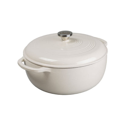 Lodge | Dutch Oven, 7.5 qt, Enamel Cast Iron, Oyster