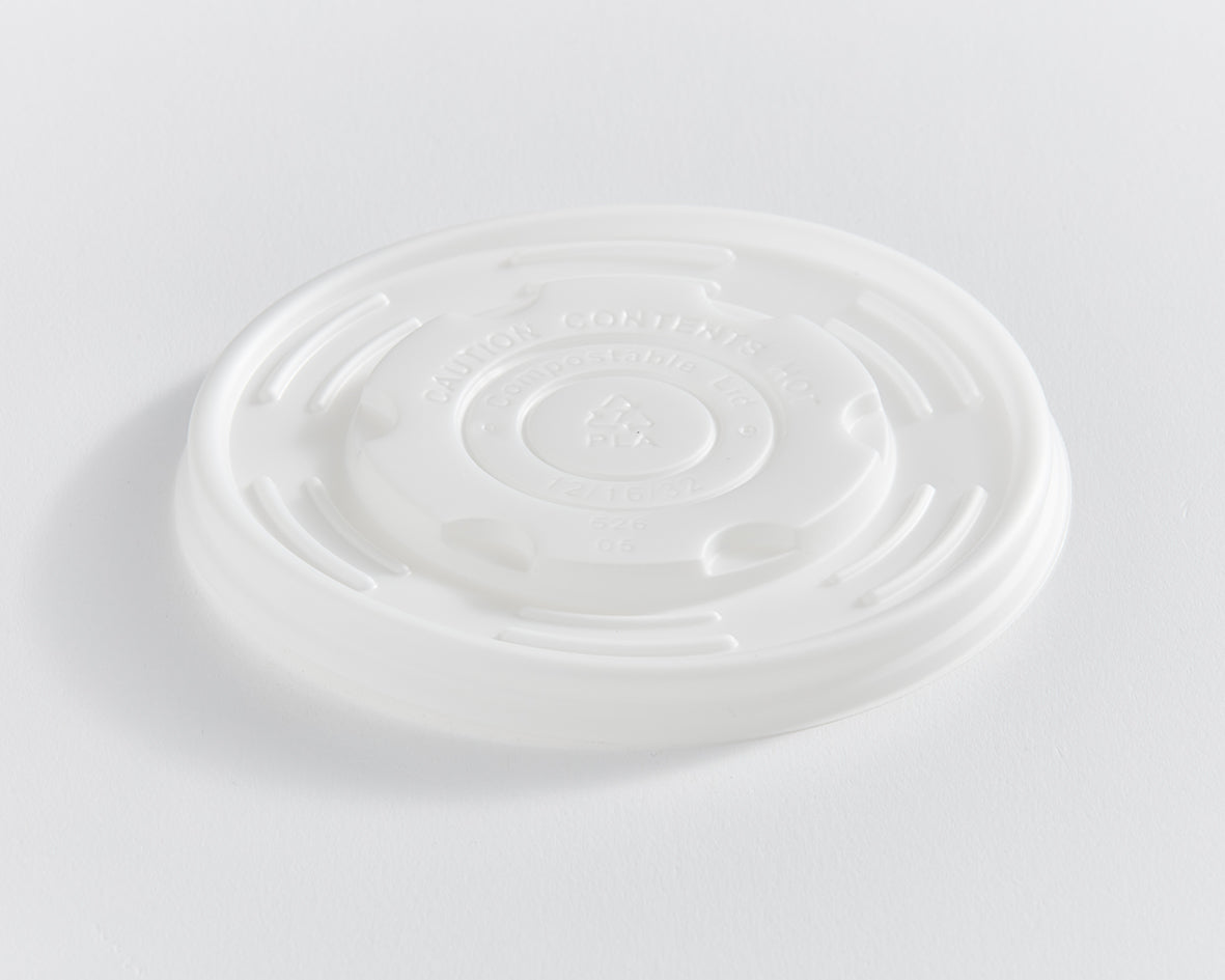 Eco Guardian | Compostable CPLA Lids for 12-32 oz Bowls (500-pack)