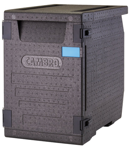 Cambro | Cam GoBox conteneur de transport isotherme à chargement frontal, capacité de 6 bacs gastronome, noir