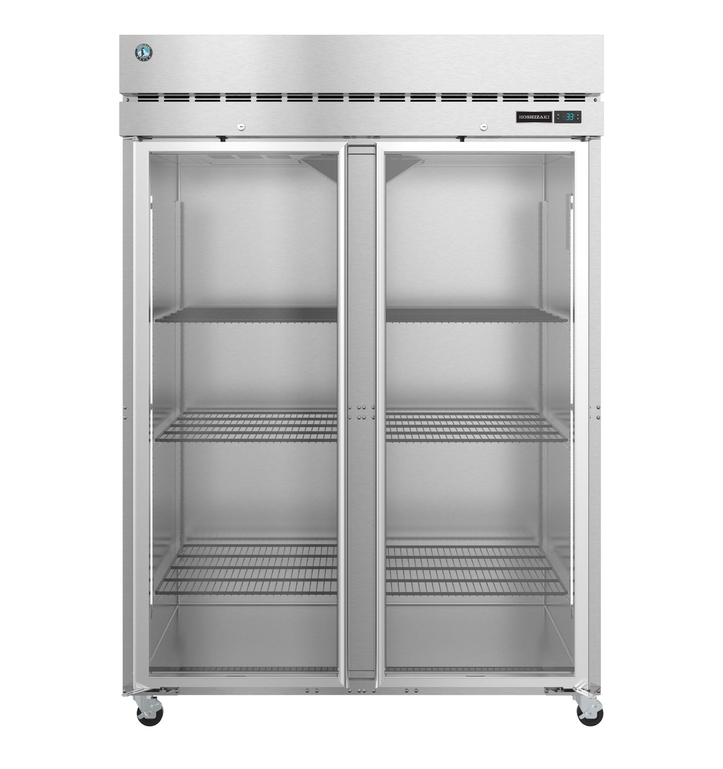 Hoshizaki F2A-FG Steelheart Series Double Glass Door Freezer, 55", 115/60/1 - F2A-FG