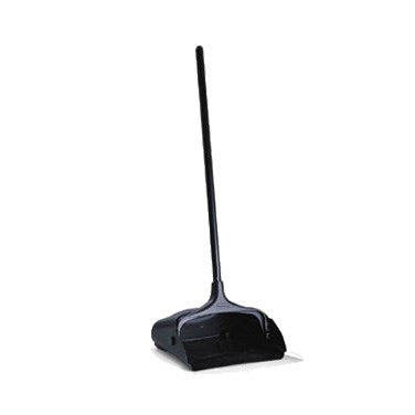 Rubbermaid | Lobby Pro Upright Dustpan, Black - ChefEquipment.com