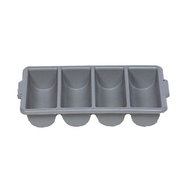 Rubbermaid | Cutlery Bin, 4 Compartment, Grey - ChefEquipment.com